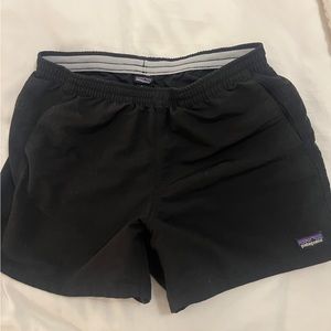 Patagonia Baggies Shorts Women’s Size M Black Nylon Hiking Outdoor